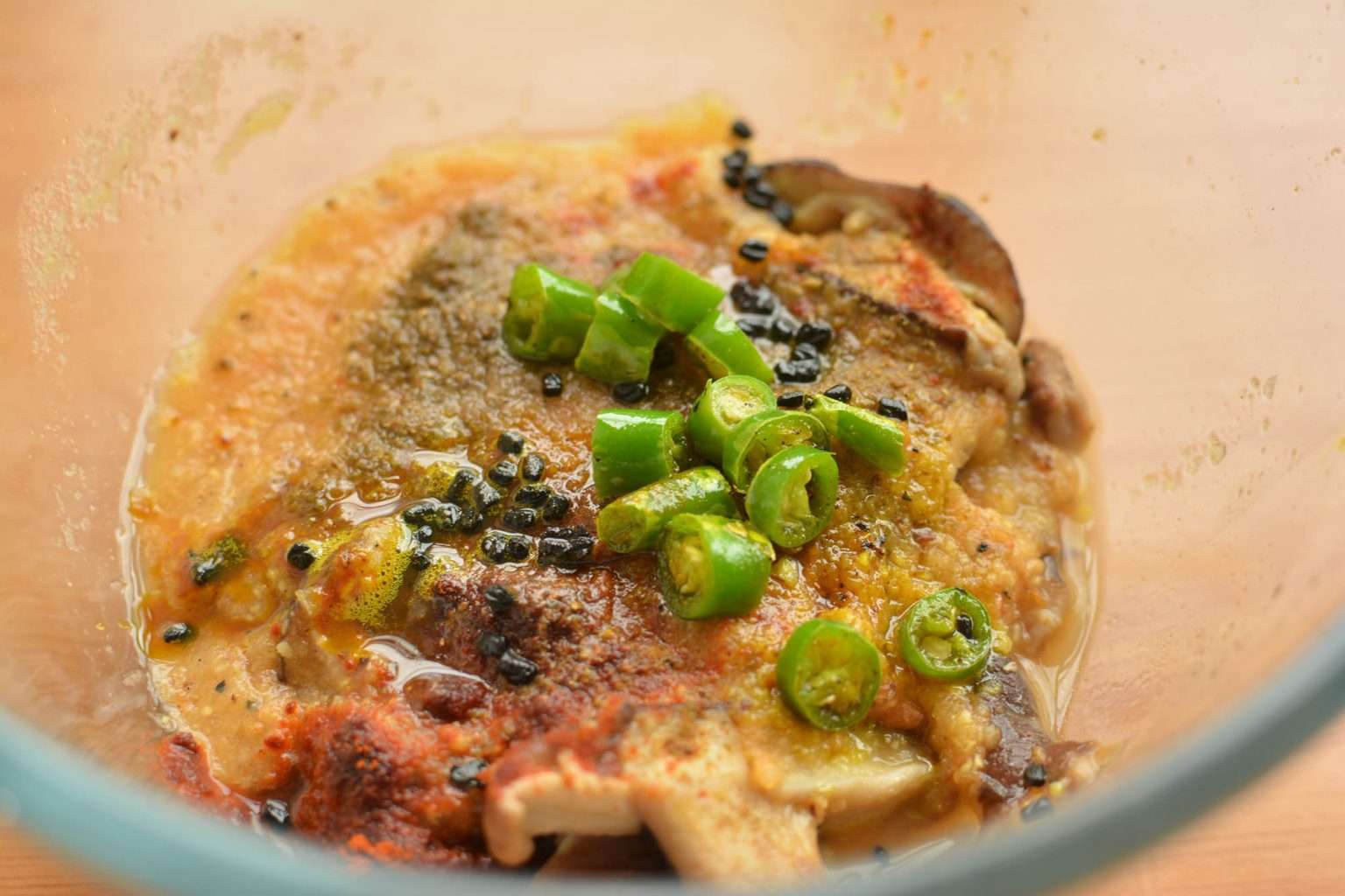 making mushroom choila second step